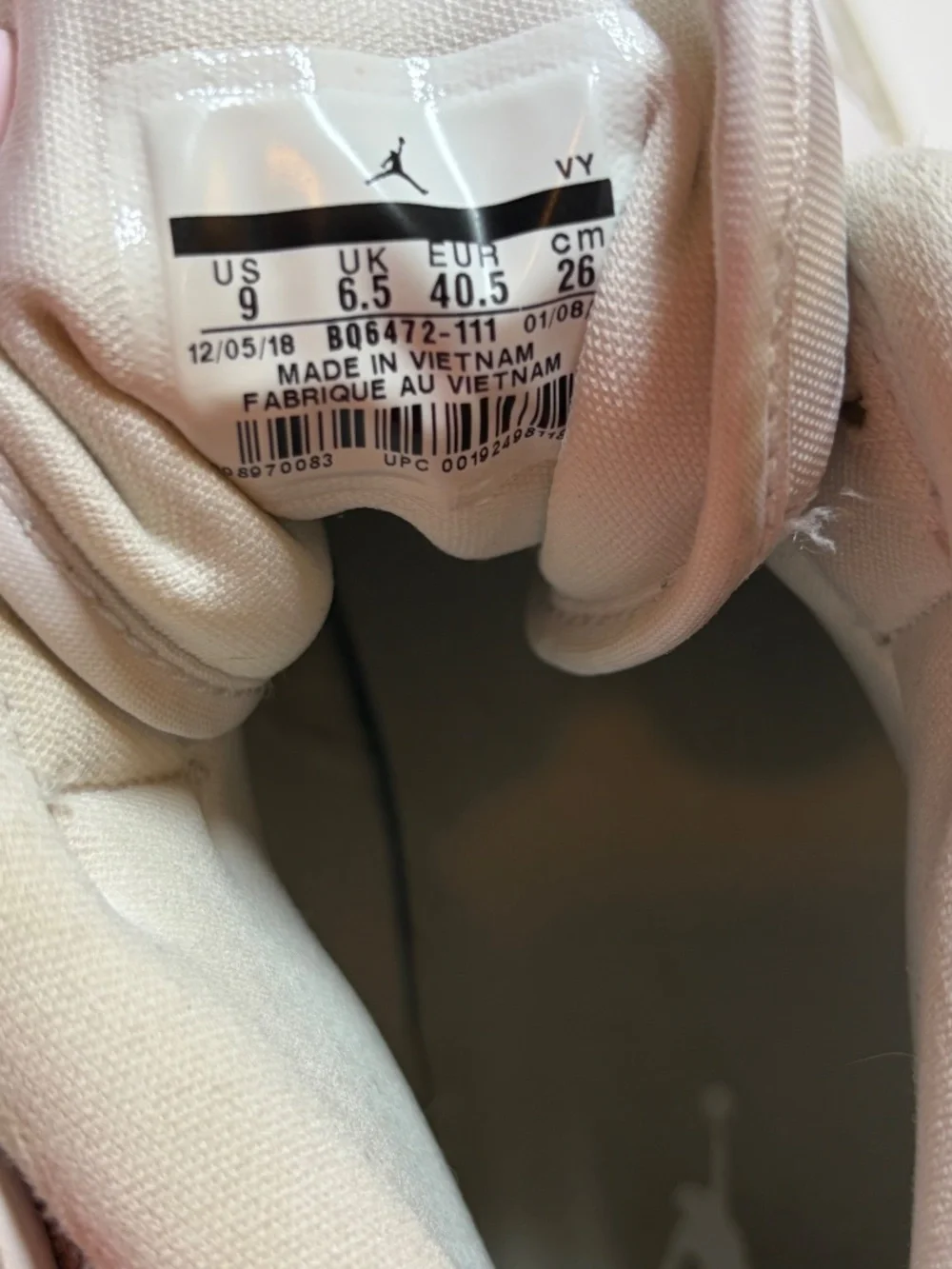 Nike Air Jordan 1 Mid Triple White Patent Leather